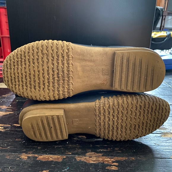 Vintage Hilfiger twRussel Women's Duck Rainboots, size 10, in Navy/Plaid - Picture 4 of 9